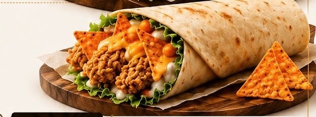 تويستر دجاج كرسبي مع دوريتوس