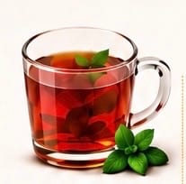 شاي أحمر بالنعناع